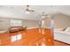 Bonus room featuring hardwood floors, recessed lighting, ceiling fans, and natural light at 1034 Orangeburg Rd, Summerville, SC 29483