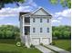 Charming two-story coastal-style home with a double garage and a covered porch at 110 Tidewater Way, Charleston, SC 29492
