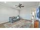 Inviting living room features a neutral color scheme and a cozy couch on an area rug at 1115 Barfield St, Charleston, SC 29492