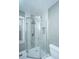 Bathroom with a glass-enclosed shower featuring dual shower heads at 1121 Inverness Ln, Hanahan, SC 29410