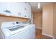 Functional laundry room with modern washer and dryer at 1121 Inverness Ln, Hanahan, SC 29410