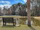 Scenic community pond with bench seating and beautiful green space at 1158 Peninsula Cove Dr, Charleston, SC 29492