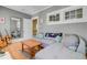 Cozy living room with comfortable gray sofa, hardwood flooring, and ample natural light at 1300 S Main St, Summerville, SC 29483