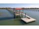 Picturesque dock with a charming gazebo, providing a perfect spot to relax and enjoy the serene waterfront views at 1504 Forrest Ave, Folly Beach, SC 29439
