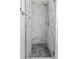 Elegant walk-in shower featuring marble-style tile and a rainfall showerhead at 1504 Forrest Ave, Folly Beach, SC 29439