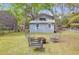 A backyard featuring a cozy fire pit seating area, perfect for outdoor entertaining at 1617 Balsam St, Charleston, SC 29407