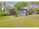 Spacious backyard featuring lush lawn, mature trees, and convenient rear access at 1617 Balsam St, Charleston, SC 29407
