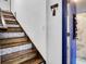 Charming staircase with decorative tile risers, leading to an upper level at 1617 Balsam St, Charleston, SC 29407
