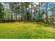 Spacious backyard featuring a wooden playset, mature trees and a fenced in yard at 184 Ponderosa Dr, Ladson, SC 29456