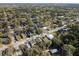 Aerial view showcases the property's location amongst mature trees in the neighborhood at 2187 Annie Laura Ln, Mount Pleasant, SC 29466