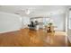 Bright and open living room flows into a modern kitchen with granite countertops and stainless steel appliances at 2187 Annie Laura Ln, Mount Pleasant, SC 29466