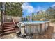 Above ground pool with wooden deck and backyard at 220 New Oak Ln, Moncks Corner, SC 29461