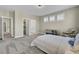Spacious carpeted bedroom with en suite bath, three windows and neutral paint at 2681 Park West Blvd, Mount Pleasant, SC 29466