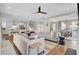Spacious living room featuring hardwood floors, neutral paint, and an open floor plan at 2681 Park West Blvd, Mount Pleasant, SC 29466