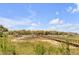 A scenic view of the backyard featuring lush greenery and a charming walkway leading to a dock at 27 Waterway Island Dr, Isle of Palms, SC 29451