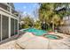 Backyard with a pool, hot tub, patio and surrounding lush landscaping at 28 Rebellion Rd, Charleston, SC 29407