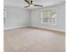 Spacious bedroom with a ceiling fan and natural light at 2830 Backman St, Mount Pleasant, SC 29466