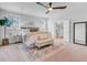 Bright bedroom with ceiling fan, large windows, walk-in closet and neutral decor at 2830 Backman St, Mount Pleasant, SC 29466