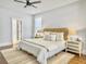 Bright primary bedroom featuring stylish decor, comfortable bed, and plenty of natural light at 2901 Backman St, Mount Pleasant, SC 29466