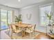 Bright and airy dining area with a wooden table and sliding glass doors for easy access to the patio at 2901 Backman St, Mount Pleasant, SC 29466