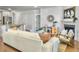 Comfortable living room with a fireplace, stylish furniture, and ample natural light at 2901 Backman St, Mount Pleasant, SC 29466