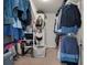 Walk-in closet with ample storage and organization for clothing and accessories at 2940 Amberhill Way, Charleston, SC 29414