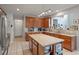 Spacious kitchen featuring granite countertops and a large center island at 2940 Amberhill Way, Charleston, SC 29414