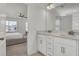 Bathroom features double sinks, granite counters, and ample storage space at 307 Blue Oak Dr, Moncks Corner, SC 29461