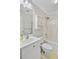 Well-lit bathroom featuring a white vanity, toilet, and shower-tub combination at 3447 Toomer Kiln Cir, Mount Pleasant, SC 29466