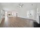 Open concept living area with kitchen and fireplace and bright, airy space at 349 Wappoo Trace Ln, Summerville, SC 29486