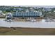 Close up aerial of the condos and boat docks, convenient for boating enthusiasts at 3701 Dock Site Rd # 302, Edisto Beach, SC 29438
