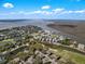 Nice aerial view of the condo community nestled in the island, with lakes and private boat docks at 3701 Dock Site Rd # 302, Edisto Beach, SC 29438