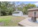 Large backyard with a shed and wooden deck, perfect for outdoor entertaining at 4757 June St, North Charleston, SC 29405