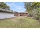 Backyard with shed and deck with seating area at 4757 June St, North Charleston, SC 29405