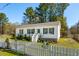 Inviting single-story home featuring a well-maintained lawn and classic white picket fence at 5638 Dixie Plantation Rd, Hollywood, SC 29449