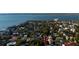 Beautiful aerial view of waterfront neighborhood with mature trees and varied architecture at 61 Tradd St, Charleston, SC 29401
