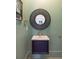 Stylish powder room features a modern sink, decorative mirror, and fresh green walls at 772 Post Oak Dr, Mount Pleasant, SC 29464