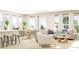 Bright and airy living room with large windows, neutral decor, and comfortable seating arrangements at 1151 Darling St, Summerville, SC 29485