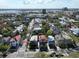 Aerial view showing the property's location in a desirable area near the waterfront and downtown at 125 Ashley Ave, Charleston, SC 29401