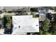 Aerial shot featuring a well-maintained roof, lush greenery, and palm trees, highlighting the property's upkeep at 125 Ashley Ave, Charleston, SC 29401