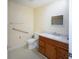 Accessible bathroom with grab bars, a spacious vanity, and plenty of counter space at 126 N Hwy 52, Moncks Corner, SC 29461