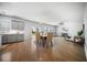 Dining room features hardwood floors, neutral decor, and sliding glass doors at 1309 Berry Grove Dr, Summerville, SC 29485