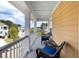 Relaxing balcony with outdoor seating and scenic views at 138 Sandshell Dr, Charleston, SC 29492
