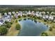 Enjoy the reflection of this charming neighborhood on the pond's surface, surrounded by mature trees at 138 Sandshell Dr, Charleston, SC 29492