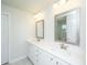 Bathroom with double sinks, vanity with white countertops and tiled floors at 143 Brant Dr, Summerville, SC 29483