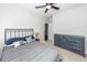Bedroom with bed, dresser and ceiling fan at 1433 Oakhurst Dr, Mount Pleasant, SC 29466