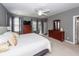 Spacious bedroom featuring a large bed, dresser, and sliding glass doors to the outside at 1433 Oakhurst Dr, Mount Pleasant, SC 29466