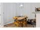 Dining room with a dining table and a modern lighting fixture at 1600 Long Grove Dr # 1226, Mount Pleasant, SC 29464