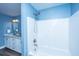 Bathroom with a shower/tub combo and modern fixtures at 1725 W Avalon Cir, Charleston, SC 29407