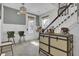 Inviting entryway featuring stylish decor, a trunk-style cabinet, and stairway access at 1821 Mead Ln, Johns Island, SC 29455